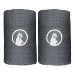 V&ecirc;tements de tennis Quiet Please Quiet Please Long Poignet - Pack de 2 unit&eacute;s Unisex-gris fonc&eacute;, blanc