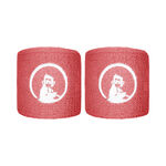 Vêtements de tennis Quiet Please Quiet Please Short Poignet Pack De 2 Unités-Corail,Blanc