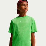 V&ecirc;tements de tennis Nike Nike Dri-FIT Multi Heather T-shirt Enfants-vert, blanc