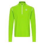 V&ecirc;tements BIDI BADU BIDI BADU Zac Tech Half Zip Haut Manches Longues Hommes-Vert Fluo,Blanc