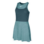 Vêtements Nike Nike Court Dri-Fit Slam Robe Femmes-Bleu Petrol