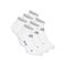 No Party XXL No Show Move Socks 6 Pack - black