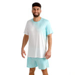 V&ecirc;tements de tennis BIDI BADU BIDI BADU Crew 2.0 T-shirt Hommes-turquoise, blanc