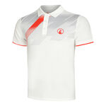 V&ecirc;tements Quiet Please Quiet Please Tournament Polo Hommes - blanc, rouge