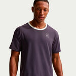 V&ecirc;tements de tennis Nike Nike Court Dri-FIT Advantage T-shirt Hommes-violet