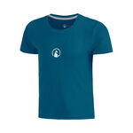 V&ecirc;tements de tennis Quiet Please Quiet Please Create Retriever T-shirt Filles-Bleu Petrol, Blanc