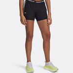 Vêtements de tennis Under Armour Under Armour Tech Play Up 2in1 Short Avec Poche-balles Femmes-Noir