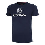 V&ecirc;tements BIDI BADU BIDI BADU Crew Logo T-shirt Hommes-Bleu Fonc&eacute;