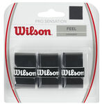 Surgrips Wilson Wilson  Pro Overgrip Sensation Pack de 3 - noir