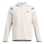 Vêtements De Tennis Under Armour Ua Unstoppable Flc Fz Hd Eu-Wht