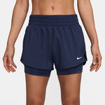 Sous-v&ecirc;tements Nike Nike One Dri-Fit Mid Rise 3In 2N1 Shorts Femmes-Bleu Fonc&eacute;