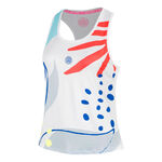 V&ecirc;tements de tennis BIDI BADU BIDI BADU Hey Laguna Racerback
 D&eacute;bardeur tank top Femmes-blanc, multicouleur