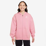 Vêtements Nike Nike Club Fleece Oversized Full-Zip Gilet En Coton Filles-Rosé