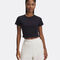 Ua Rival Rib Baby Tee-Blk