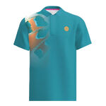Vêtements BIDI BADU BIDI BADU Melbourne 2025 Polo Hommes-Bleu Petrol, Orange