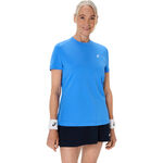 Vêtements ASICS ASICS Court T-shirt Femmes-Bleu