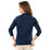 W. THERMOZIP 3/4 SLEEVE MARINE XS