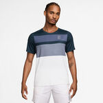 Vêtements Nike Nike Court Dri-FIT Advantage Print T-shirt Hommes - bleu, blanc