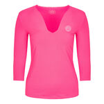 Vêtements BIDI BADU BIDI BADU Ariana Tech V-Neck Haut manches longues Femmes - pink, blanc