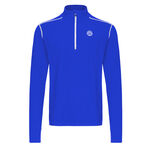 Vêtements BIDI BADU BIDI BADU Zac Tech Half Zip Haut Manches Longues Hommes-Bleu,Blanc
