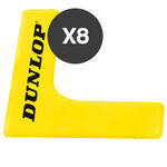 Accessoires pour entraîneurs Dunlop Dunlop Coin De Marquage Lot De 8 Balles-Jaune