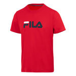V&ecirc;tements Fila Fila   Logo T-shirt - rouge, noir