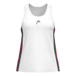 Vêtements HEAD HEAD Club 25 Tech Débardeur Tank Top Femmes-Blanc,Rouge