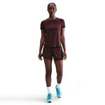 V&ecirc;tements Nike Nike Dri-Fit One Mid Rise 2in1 3in Shorts Femmes - rouge fonc&eacute;, argent