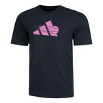 Vêtements adidas adidas Tennis 3 Stripes T-shirt Hommes - noir, violet