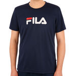 V&ecirc;tements Fila Fila Logo T-shirt Hommes - bleu fonc&eacute;, blanc