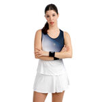 V&ecirc;tements de tennis BIDI BADU BIDI BADU Crew Racerback D&eacute;bardeur tank top Femmes-bleu fonc&eacute;, blanc