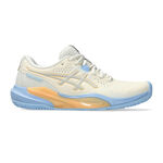 Chaussures de padel ASICS ASICS Gel-Challenger 15 Chaussures Padel Femmes-Crème,Bleu Gris
