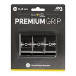 Surgrips Tennis-Point Tennis-Point Premium Grip Pack De 3-Noir