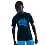 V&ecirc;tements de tennis Nike Nike Court Dri-Fit T-shirt Hommes-bleu fonc&eacute;