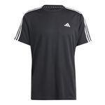 Vêtements adidas adidas Essentials Train 3-Stripes Training T-shirt Hommes-Noir,Blanc