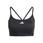 Vêtements adidas adidas Aeroreact Training 3 Stripes Soutien-gorge Sport Femmes-Noir