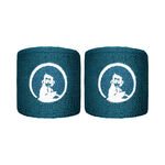 Vêtements de tennis Quiet Please Quiet Please Short Poignet Pack De 2 Unités-Bleu Petrol