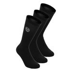 V&ecirc;tements de tennis BIDI BADU BIDI BADU Crew Performance Chaussettes de tennis Pack de 3 -noir