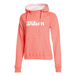 Vêtements Wilson Wilson Script Sweat À Capuche Femmes-Corail