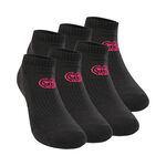 Vêtements De Tennis BIDI BADU Leana No Show Tech Socks 6 Pack - black