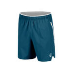 V&ecirc;tements de tennis Quiet Please Quiet Please Create Drop 7in Shorts Hommes-Bleu Petrol, Blanc