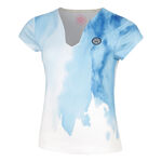 Vêtements De Tennis BIDI BADU Watercolour V-Neck Tee