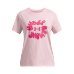 Vêtements De Tennis Under Armour Ua Bubble Wordmark Ss-Wht