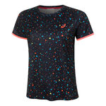 Vêtements ASICS ASICS T-shirt Femmes-Bleu Foncé