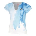 Vêtements De Tennis BIDI BADU Watercolour V-Neck Tee
